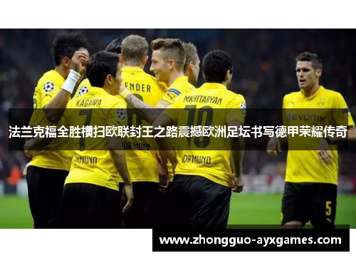 法兰克福全胜横扫欧联封王之路震撼欧洲足坛书写德甲荣耀传奇 法兰克福全胜横扫欧联封王之路震撼欧洲足坛书写德甲荣耀传奇